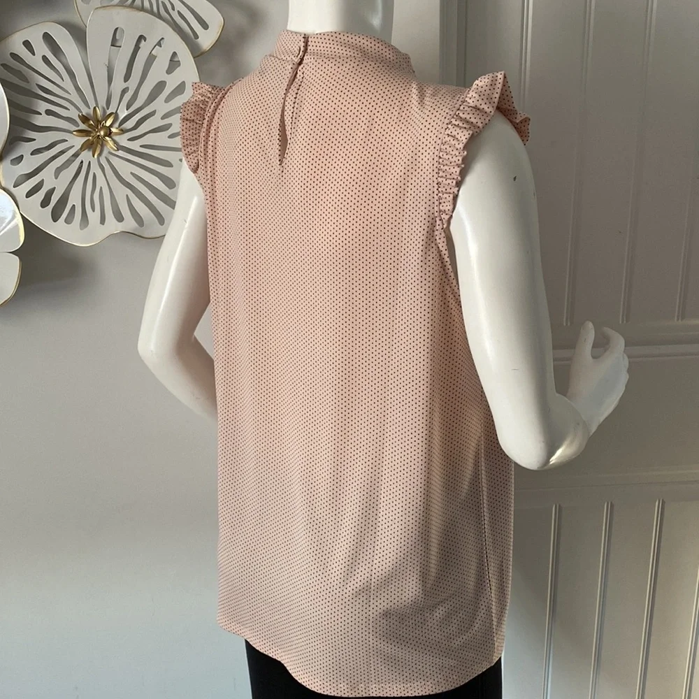 Polka Dot Ruffle Tee - Picture 4 of 7